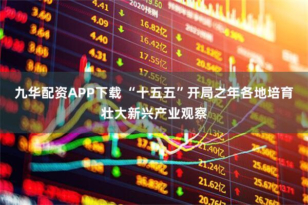 九华配资APP下载 “十五五”开局之年各地培育壮大新兴产业观察